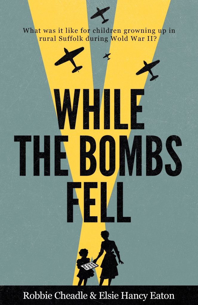 Book cover for While The Bombs Fell